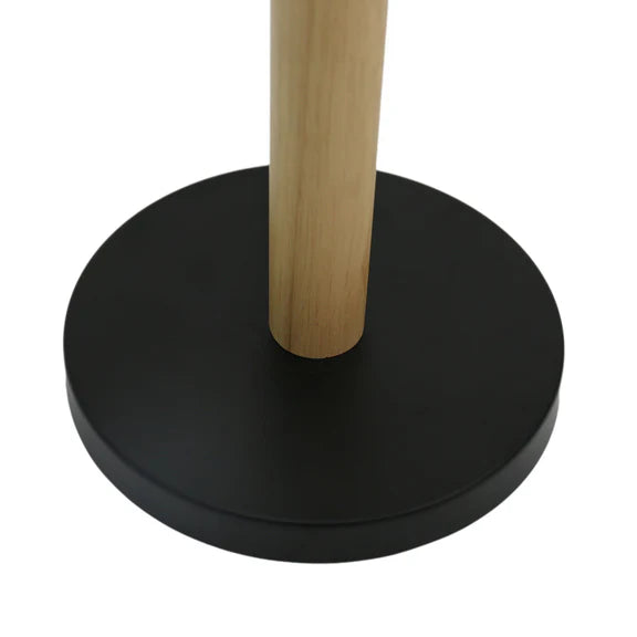 Bonnie LED Floor Lamp 30W 3000K Matt Black & Wood - LL-LED-26