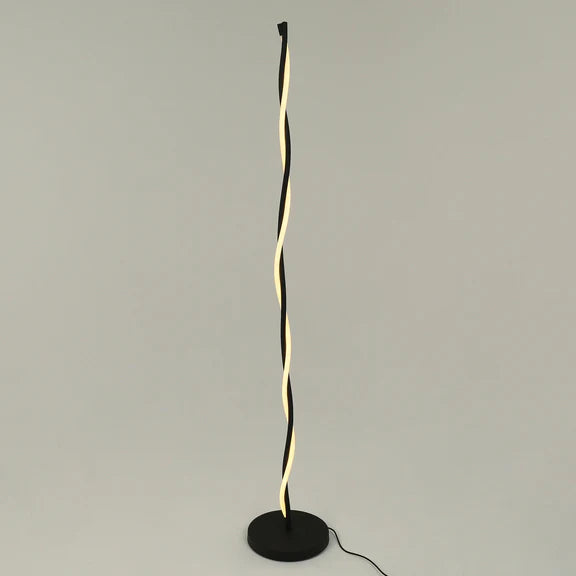 Rio LED Metal Floor Lamp 12W 3000K Matt Black - LL-LED-28
