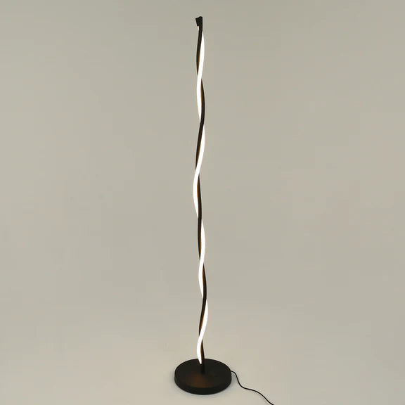 Rio LED Metal Floor Lamp 12W 3000K Matt Black - LL-LED-28