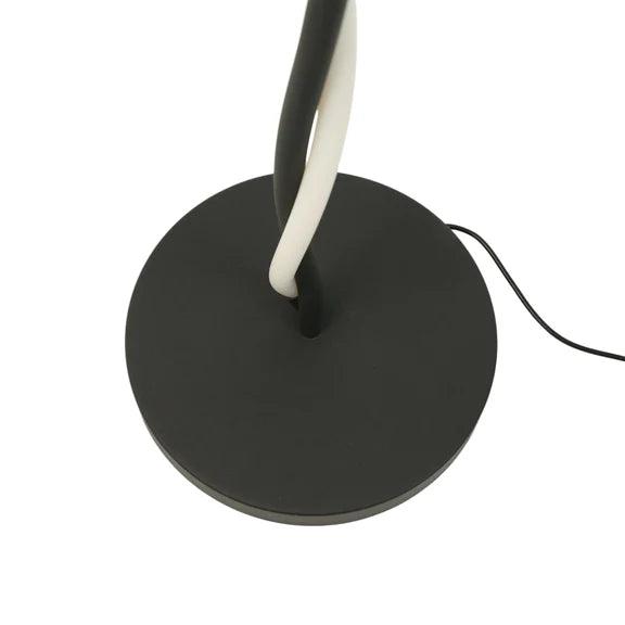 Rio LED Metal Floor Lamp 12W 3000K Matt Black - LL-LED-28