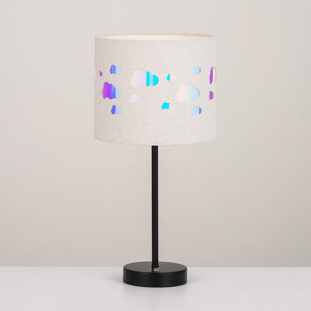 Kiki Rechargeable Cloud Pattern LED Table Lamp 3W Black & Linen - LL-LED-30C