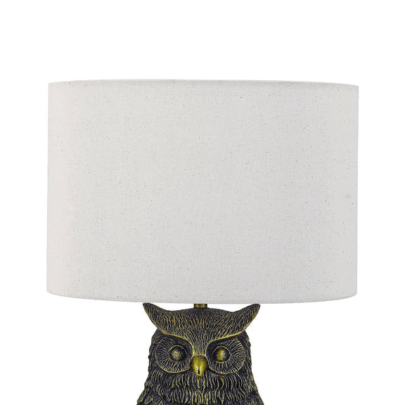 Owl Sculpture LED Table Lamp 2.5W 3000K Natural & Brushed Antique Brass - LL-LED-32