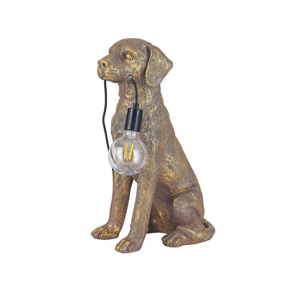 Golden Retriever LED Table Lamp 2.4W 3300K Brushed Gold - LL-LED-33G