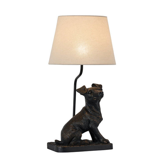 Jack Russell LED Table Lamp 2.5W 3000K Natural & Brushed Black Copper - LL-LED-34