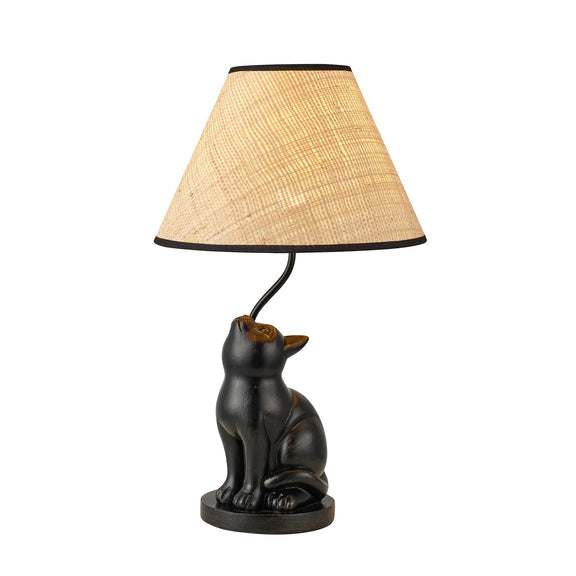 Upward Looking Cat LED Table Lamp 2.5W 3000K Natural & Brushed Black Copper - LL-LED-35