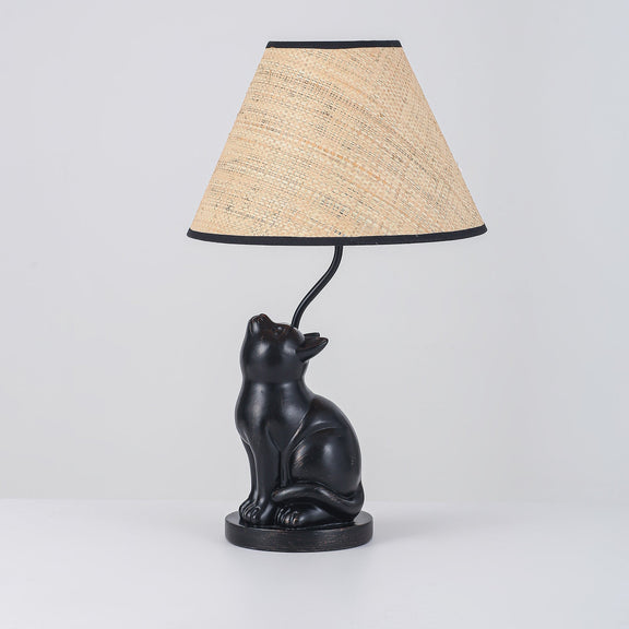 Upward Looking Cat LED Table Lamp 2.5W 3000K Natural & Brushed Black Copper - LL-LED-35