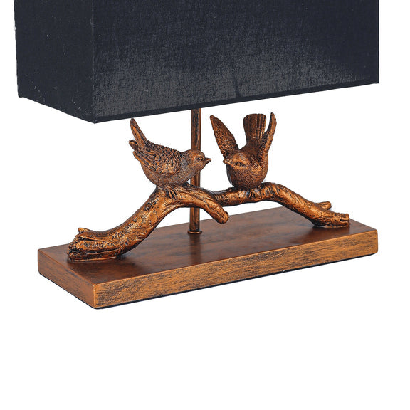Birds on Branch LED Table Lamp 2.5W 3000K Brushed Gold & Black - LL-LED-37