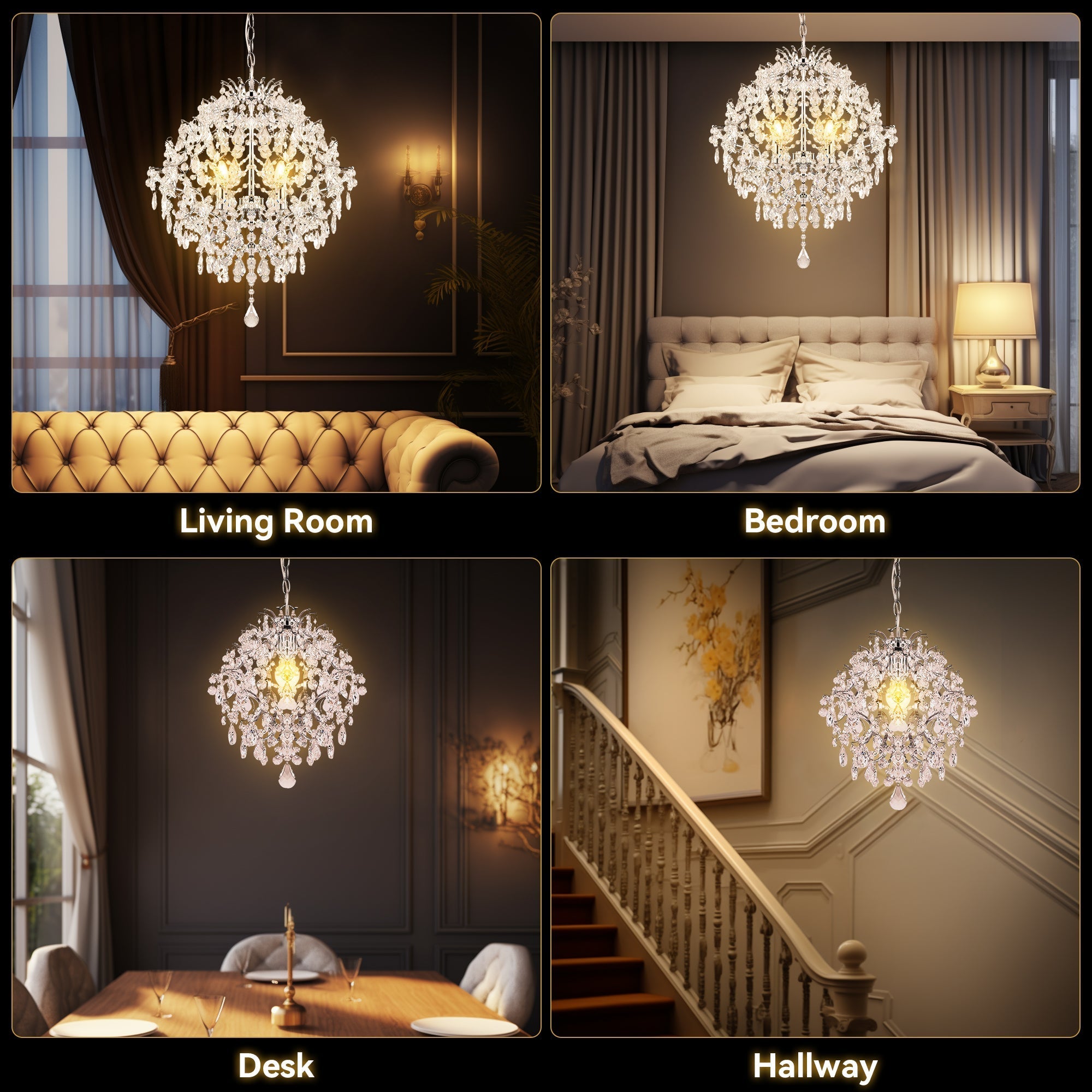 Buy Chandeliers Australia Baroque 3 Light Large Chandelier Chrome & Clear - LL002CH113L