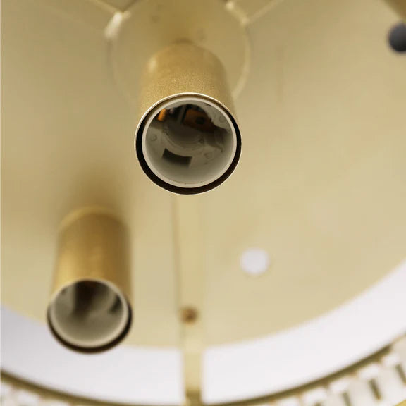 Greer Flush Mount Light Gold & Frosted Glass - LL002CL129