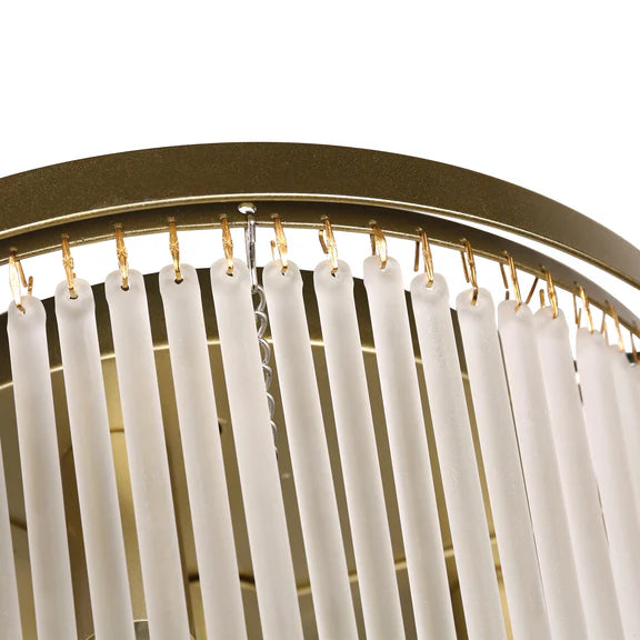 Greer Flush Mount Light Gold & Frosted Glass - LL002CL129