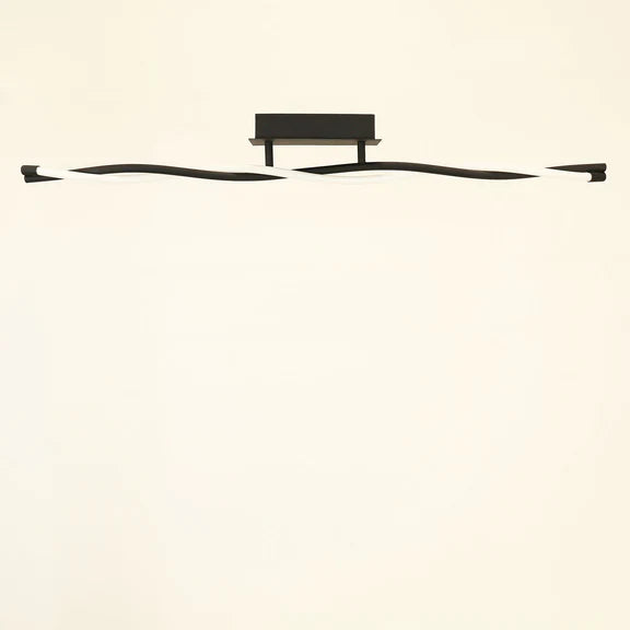 Rio LED Metal Flush Mount Light 12W 3000K Matt Black - LL002CL130