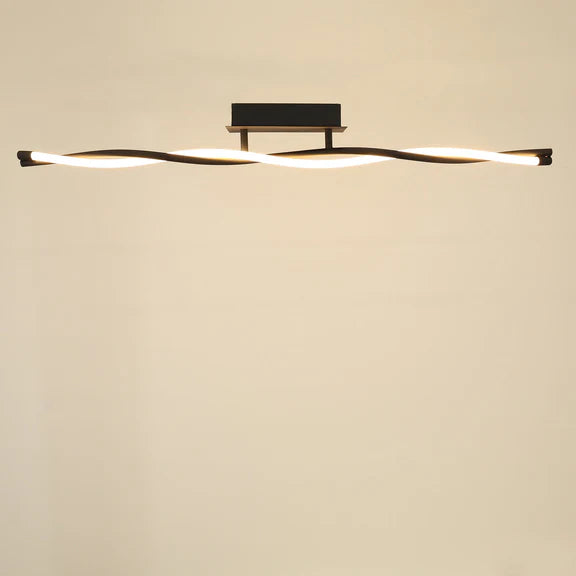 Rio LED Metal Flush Mount Light 12W 3000K Matt Black - LL002CL130