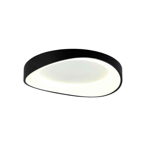 Hayley Large LED Flush Mount Light 40W Tri Colour Black - LL002CL131LB