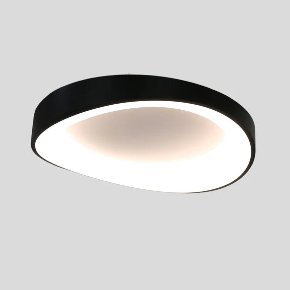 Hayley Large LED Flush Mount Light 40W Tri Colour Black - LL002CL131LB
