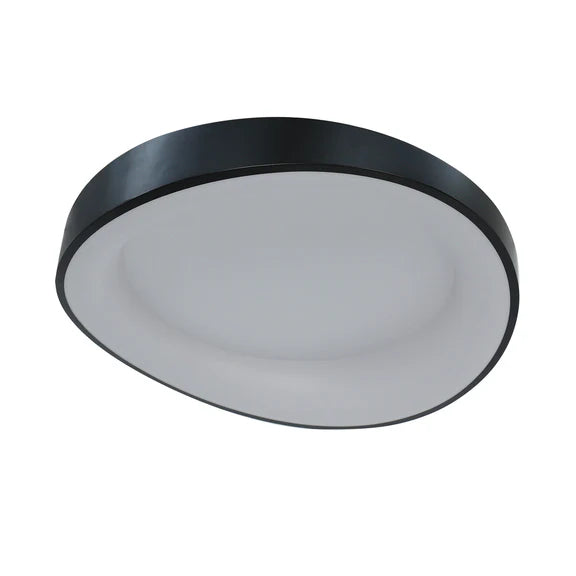 Hayley Large LED Flush Mount Light 40W Tri Colour Black - LL002CL131LB