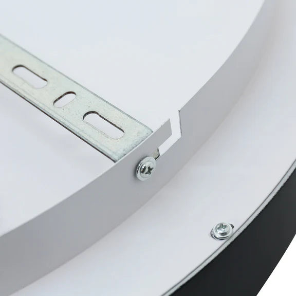 Hayley Large LED Flush Mount Light 40W Tri Colour Black - LL002CL131LB