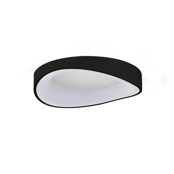 Hayley Small LED Flush Mount Light 24W Tri Colour Black - LL002CL131SB
