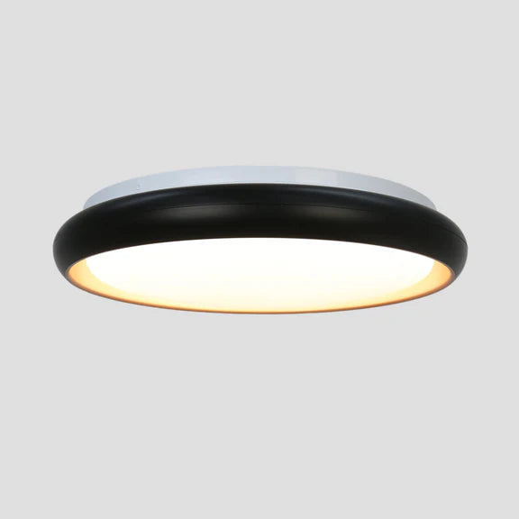 Melanie LED Acrylic Flush Mount Light 28W Tri Color Black & Gold - LL002CL133B