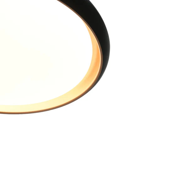 Melanie LED Acrylic Flush Mount Light 28W Tri Color Black & Gold - LL002CL133B