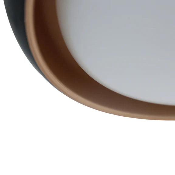 Melanie LED Acrylic Flush Mount Light 28W Tri Color Black & Gold - LL002CL133B