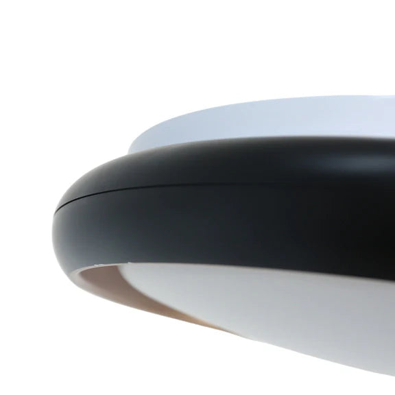 Melanie LED Acrylic Flush Mount Light 28W Tri Color Black & Gold - LL002CL133B