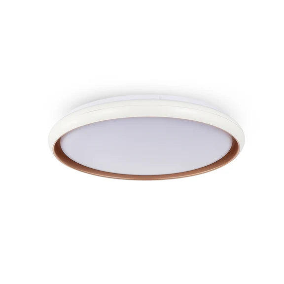 Melanie LED Acrylic Flush Mount Light 28W Tri Color White & Gold - LL002CL133W