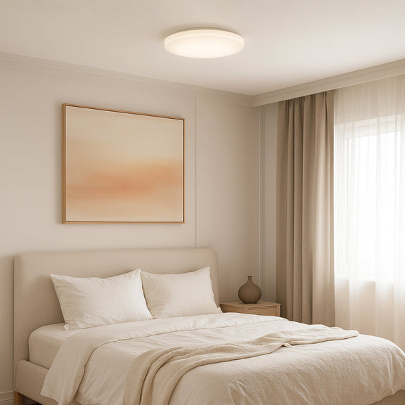 Elaine Small LED Flush Mount Light 12W Tri Colour White - LL002CL134S