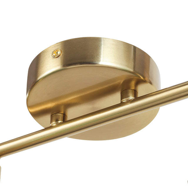 Coraline Linear Semi Flush Mount Light Brass & Champagne - LL002CL138CH