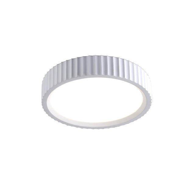 Mallory Plaster LED Large Ceiling Light 30W 3CCT White - LL002CL141L