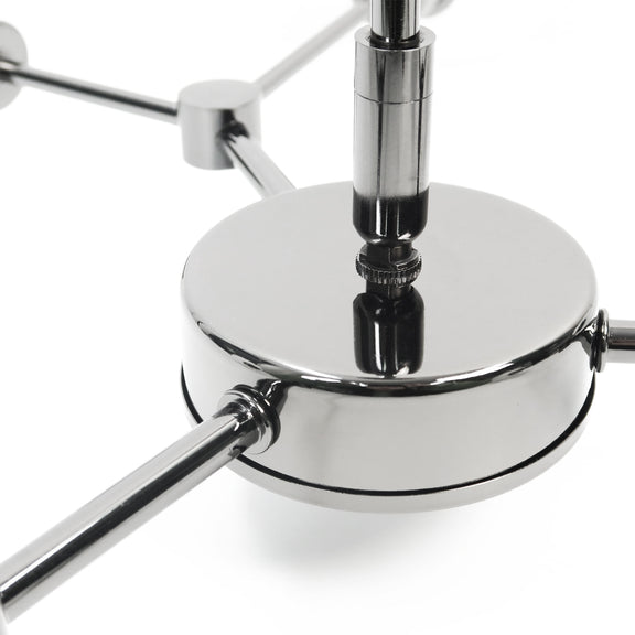 Grette 6 Lights Pendant Light Pearl Black & Opal - LL002PL078OG