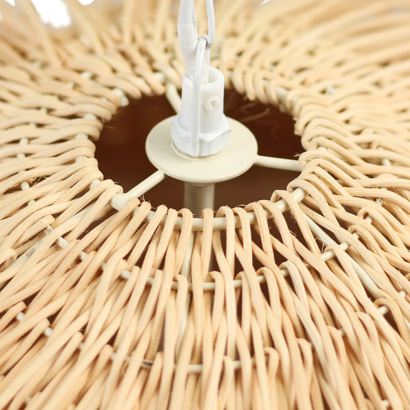 Harley Rattan Pendant Light Natural & Cream - LL002PL132