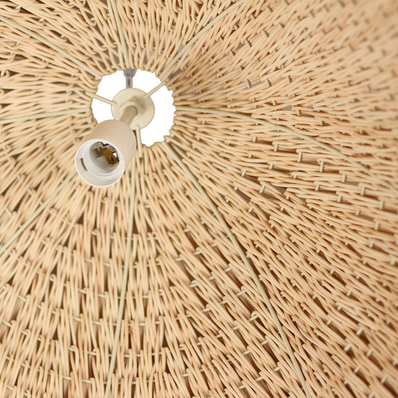 Harley Rattan Pendant Light Natural & Cream - LL002PL132