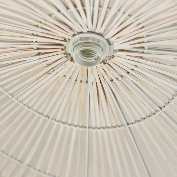 Solara Bamboo Pendant Light White - LL002PL133