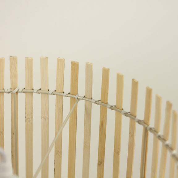 Bree Bamboo Pendant Light Cream & Natural - LL002PL135