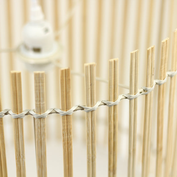 Bree Bamboo Pendant Light Cream & Natural - LL002PL135