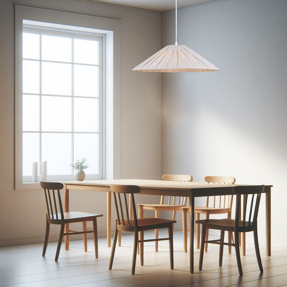 Pamela Large Pendant Light White & Linen - LL002PL136L