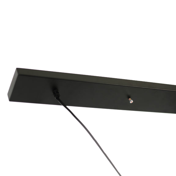 Linea 3 Lights Pendant Light Black & Linen - LL002PL139