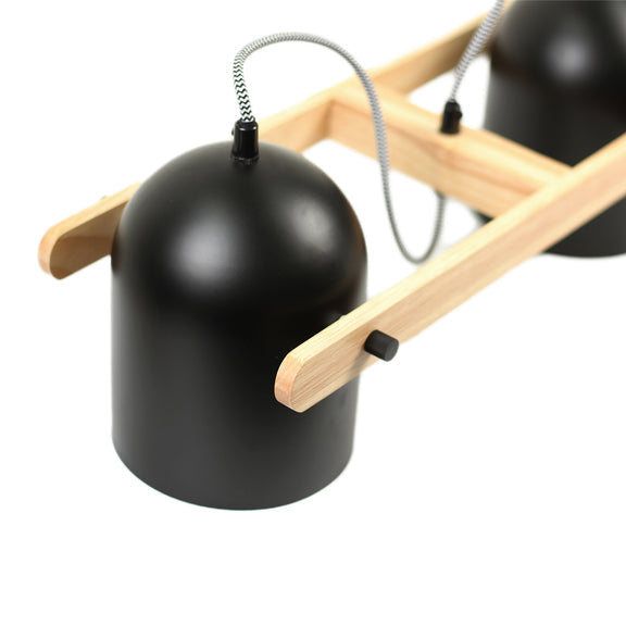 Pivota 3 Lights Pendant Light Black - LL002PL146B