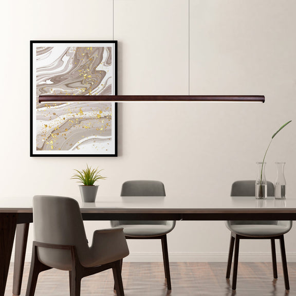 Freya LED Pendant Light 22W Tri Colour Walnut - LL002PL152SB