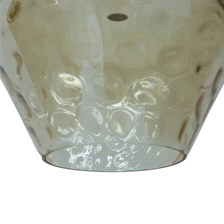 Zyla Pendant Light Amber & Chrome - LL002PL153AM