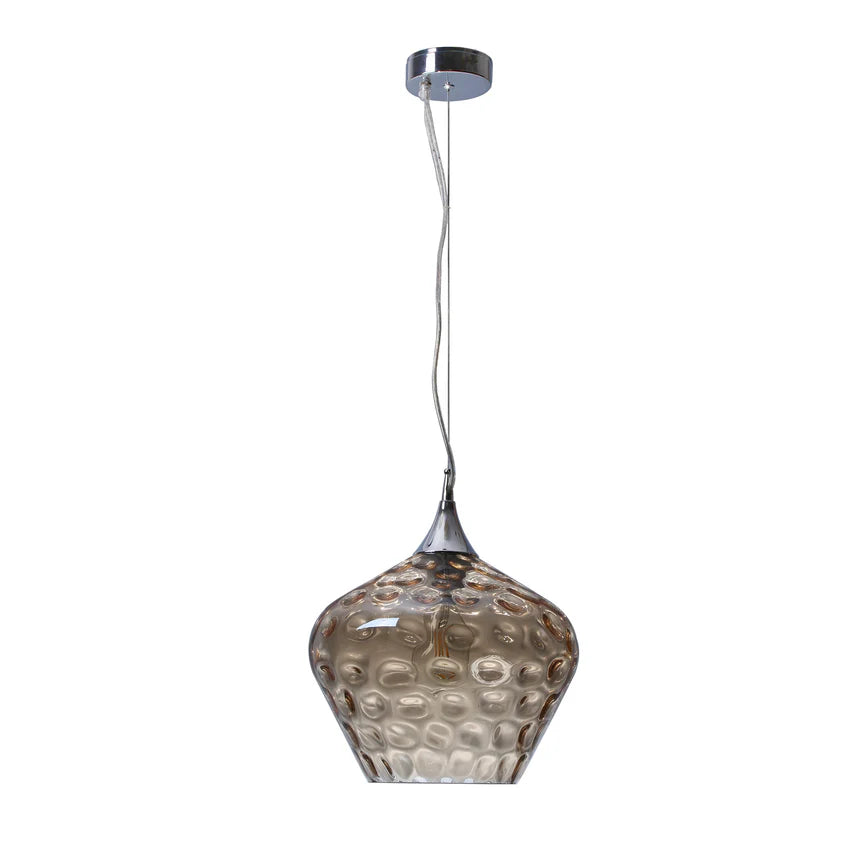 Zyla Pendant Light Amber & Chrome - LL002PL153AM