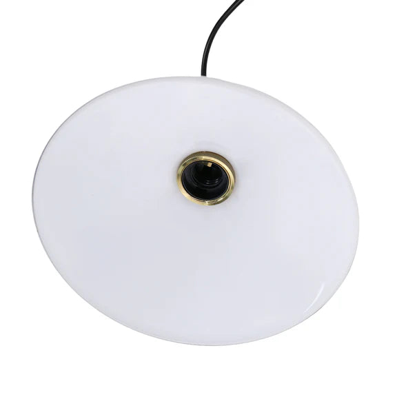 Gemma Pendant Light White & Brass - LL002PL155W