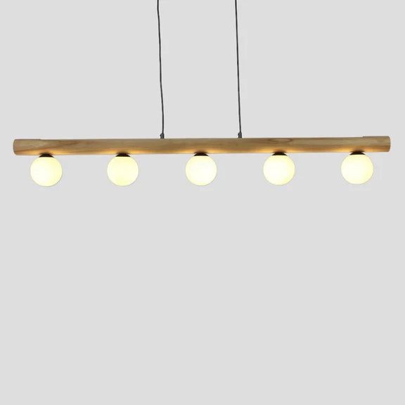 Evie Pendant Light Matt Black & Opal - LL002PL157