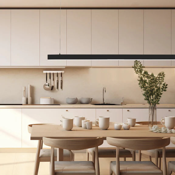 Maisie Large LED Pendant Light 45W Tri Colour Matt Black - LL002PL161LB