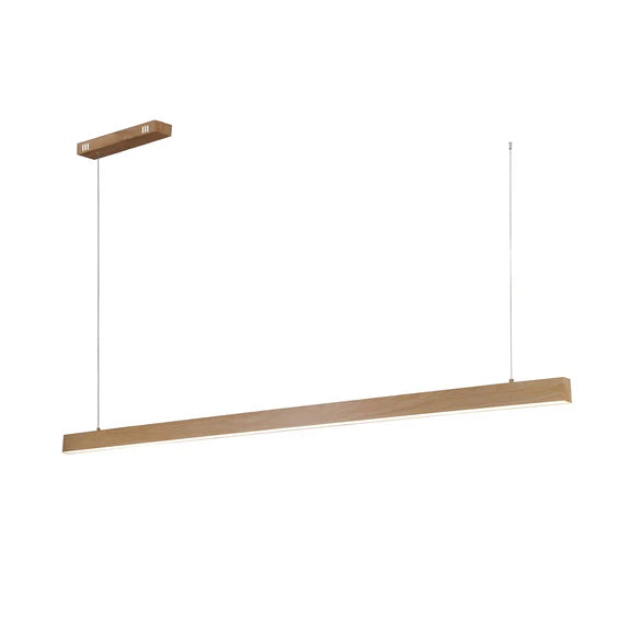 Maisie Large LED Pendant Light 45W Tri Colour Wood Grain - LL002PL161LN