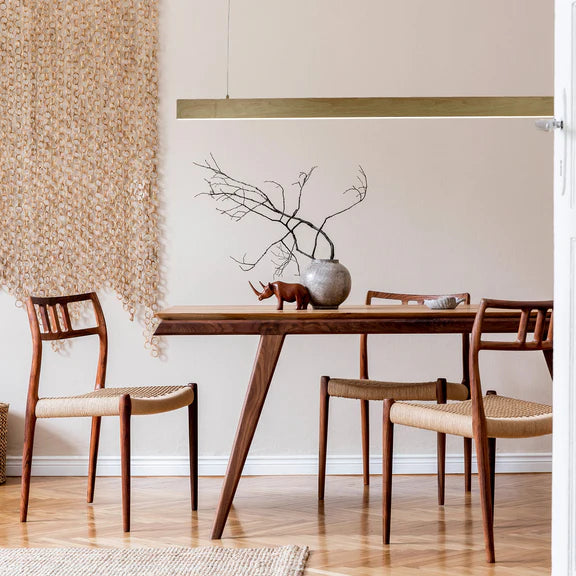 Maisie Small LED Pendant Light 40W Tri Colour Wood Grain - LL002PL161SN