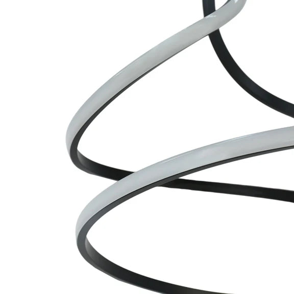 Estelle LED Pendant Light 30W Tri Color Matt Black & Wood - LL002PL162