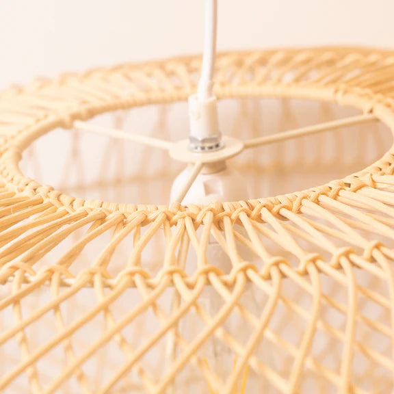 Laurel Rattan Large Pendant Light Natural - LL002PL164L
