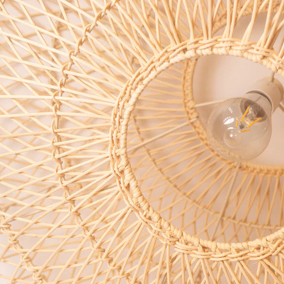 Laurel Rattan Large Pendant Light Natural - LL002PL164L