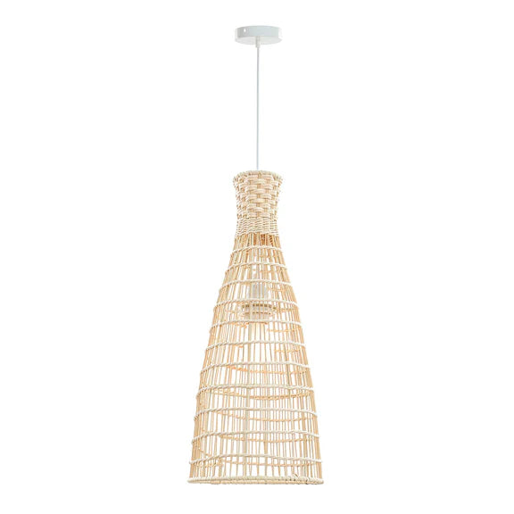 Lilia Rattan Large Pendant Light Natural - LL002PL165L